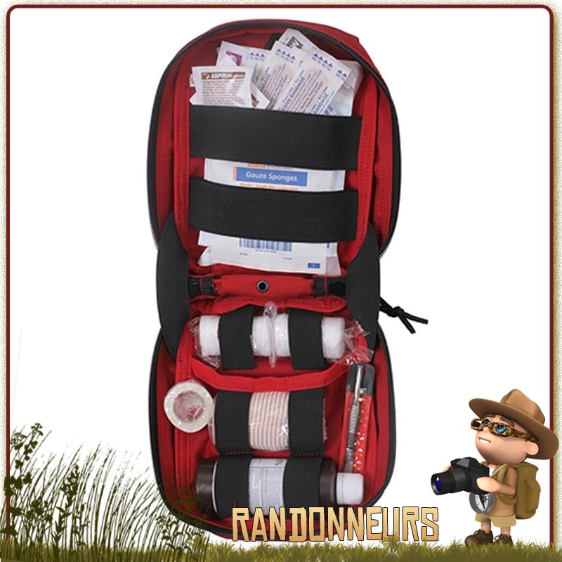 Kit premiers soins tactique Trauma kit est une réponse efficace pour un accident et Premiers soins rothco france