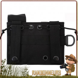 Pochette Tactique Administrative Molle Noire Rothco idéale pour concevoir un kit EDC ou kit de survie