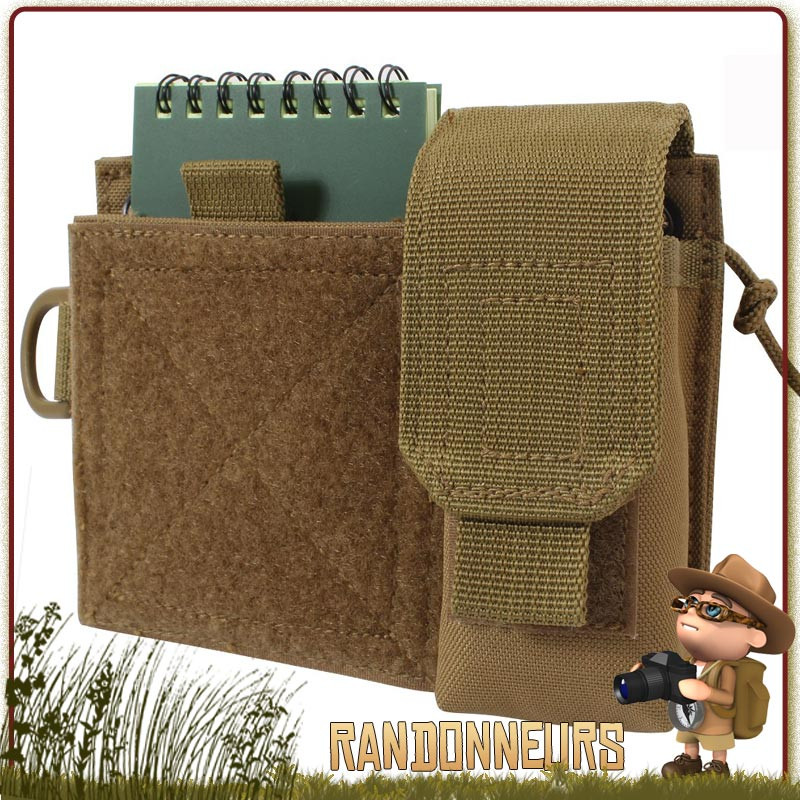 Pochette Tactique multipoches EDC 101 Inc compatible molle kit survie