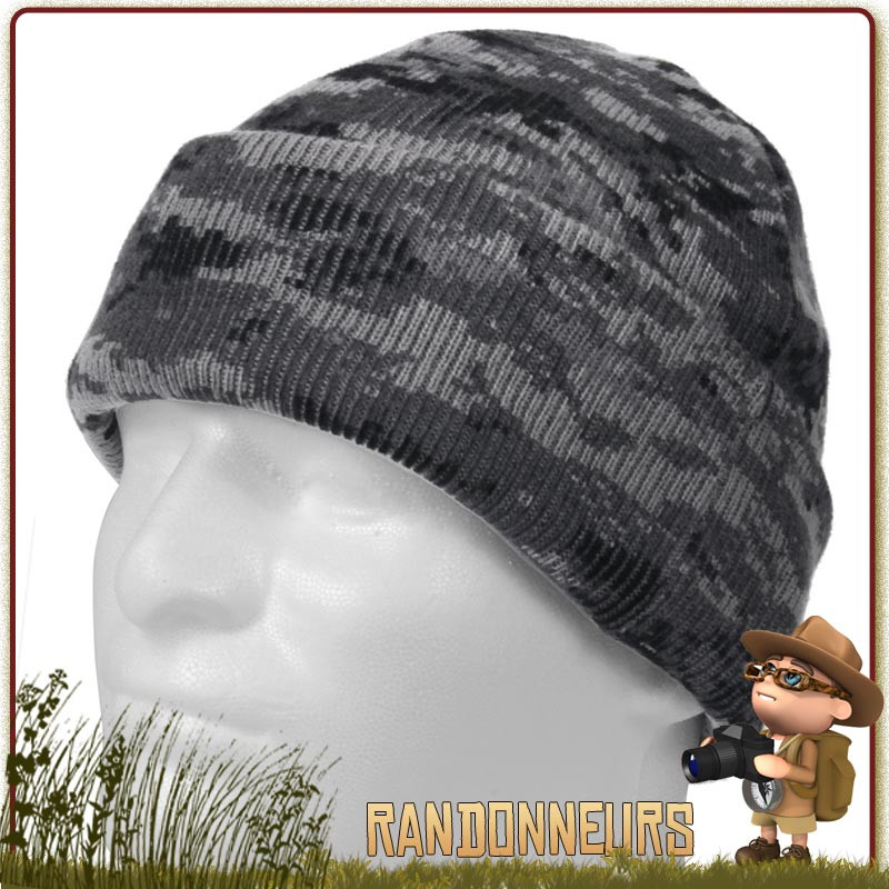 Bonnet Watch Cap Digital Urban Camo Rothco acrylique chaud et respirant