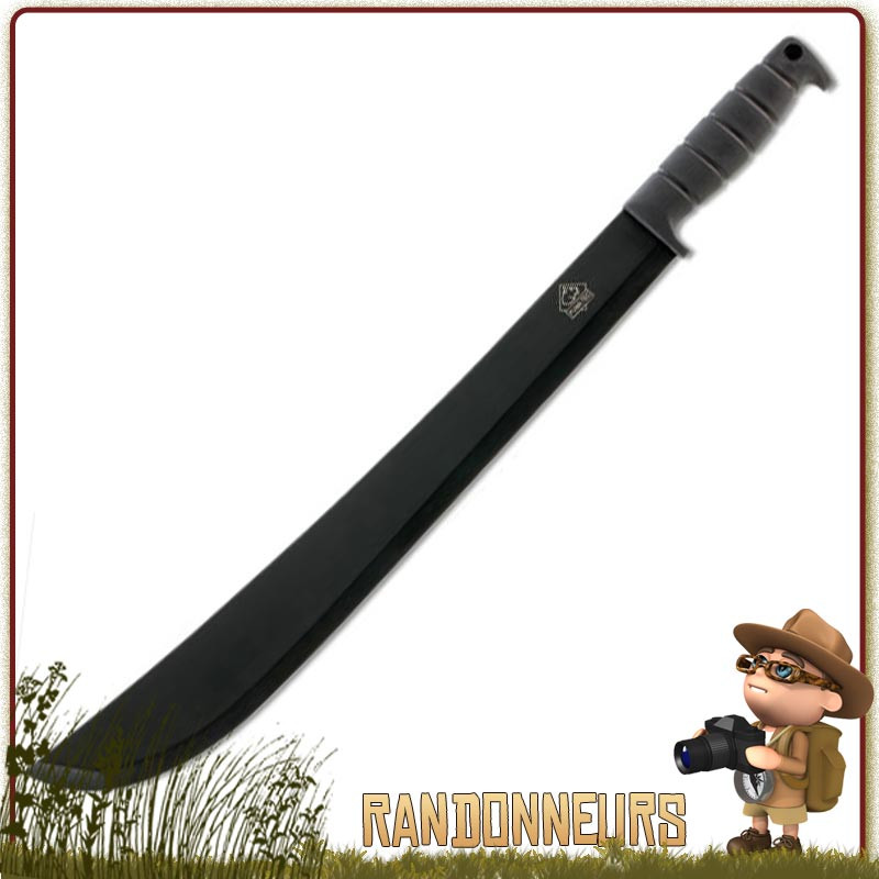 Machette bushcraft lame acier 420 de 44 cm Puma Tec avec manche gomme anti dérapant