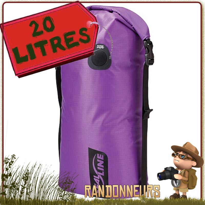 Sac Bulkhead Seal Line Compressible Etanche 20 Litres pour le transport protégé de votre équipement trekking