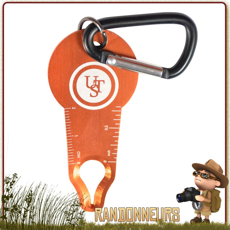 Pince à tique Tick Wrangler UST levier pour enlever les petites et les grosses tiques sur homme et animal