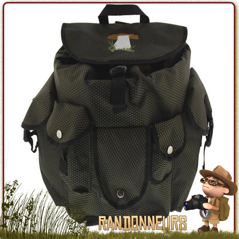 Sac à Dos Panier En PP Tissé à La Main - Style Rustique Avec Couvercle, Bretelles Confortables - 33x24x34 Cm