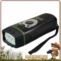 Lampe Torche Radio Portable WOLF Power Plus