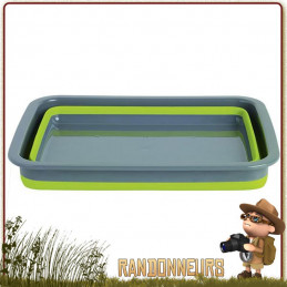 Bassine 8L repliable Silicone alimentaire Outwell plastique ultra robuste et repliable de 8.5 Litres pour le camping