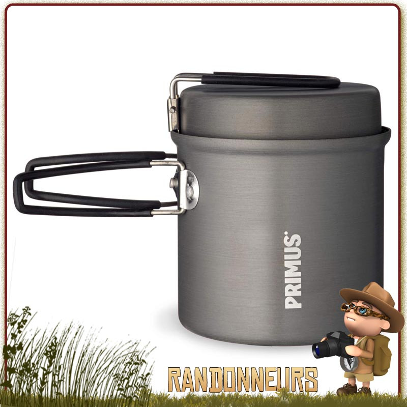 Set popote de Cuisine aluminium hard anodisé Litech Trek Kettle Primus pour la randonnée légère