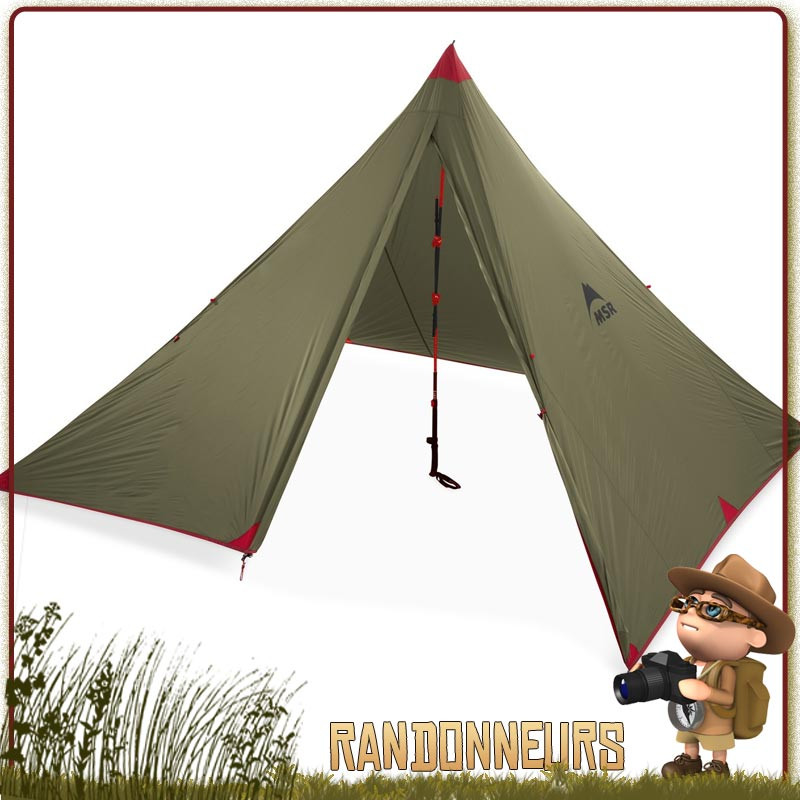 Abri Tarp Front Range Msr minimaliste ultra léger pour randonnée bushcraft