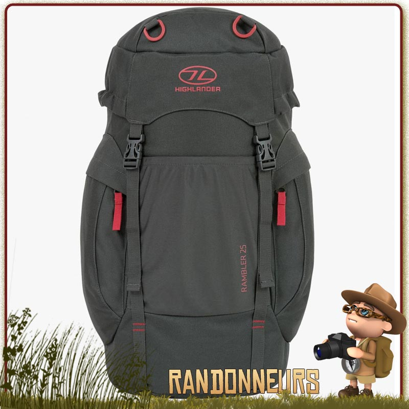 sac à dos randonnée déperlant rambler 25l highlander ultra léger