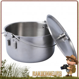 Tribal Pot 10L Inox Origins Outdoor la cuisson famille sur feu de bois camp bivouac bushcraft