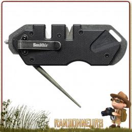 Affuteur de poche PP1 Tactique SMITHs avec brise vitre pour couteau tactique et survie bushcraft