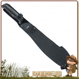 Machette type Tactique MachTac Walther, en acier 440 avec revêtement noir antireflets randonnée bushcraft