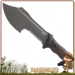 Machette FTK XXL Walther, en acier 440C avec revêtement noir antireflets randonnée bushcraft