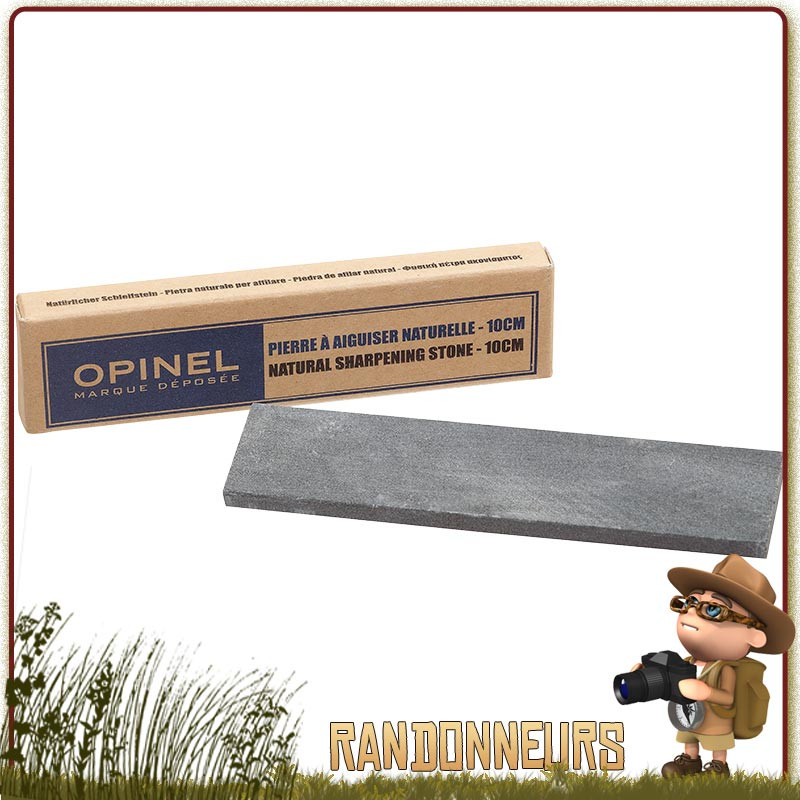 Pierre à Aiguiser naturelle opinel pour affutage grain fin couteau survie bushcraft