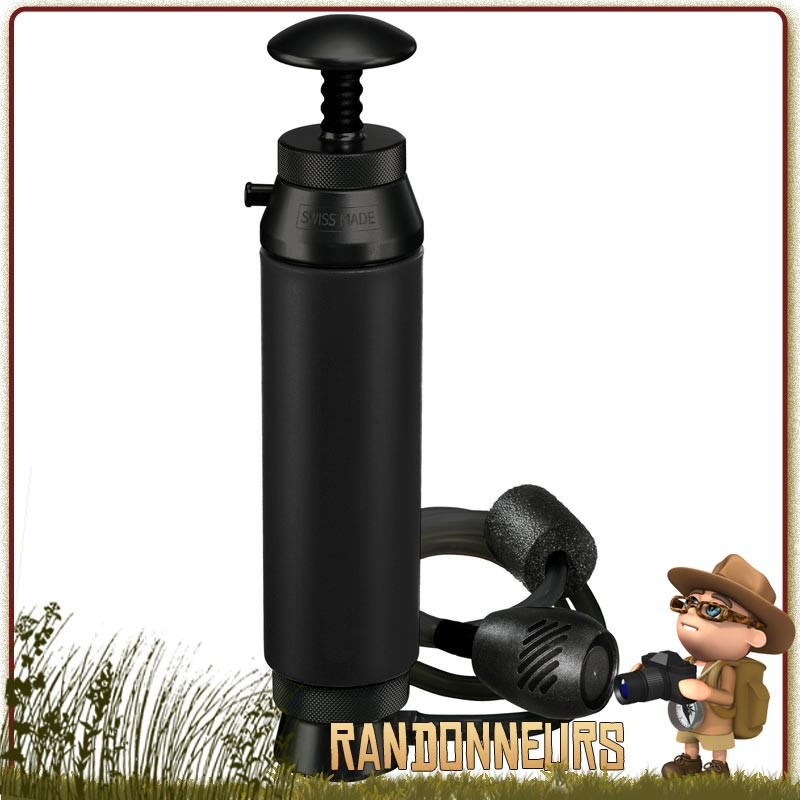 Le filtre Katadyn Pocket Tactical, dédié aux forces armées, assure un grand débit de filtration jusqu'à 50000 litres