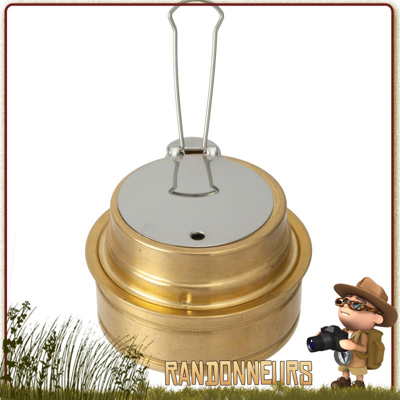 Brûleur à alcool compact pour réchaud à alcool détachable pour la cuisine en sac à dos