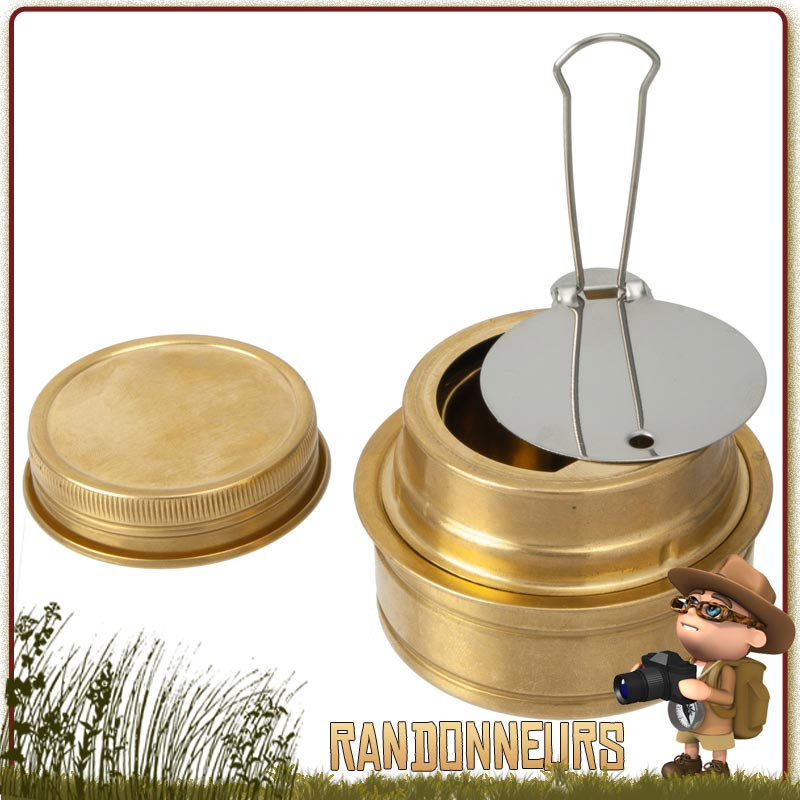 Réchaud De Camping à Alcool Compact – 100 Ml, Léger, Pour Aventure Et Rando