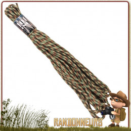 Corde Nylon 5mm x15m Camo 101 Inc bivouac bushcraft survie