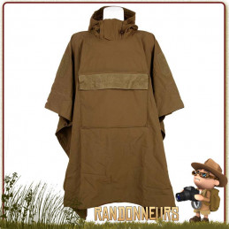 Poncho bushcraft Tarp survie toile SoftShell Outbreak Coyote 101 Inc chaud respirant