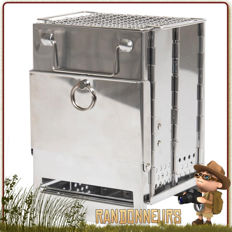 Réchaud à Bois HEXAGON acier inox Vargo bushcraft survie ultra léger