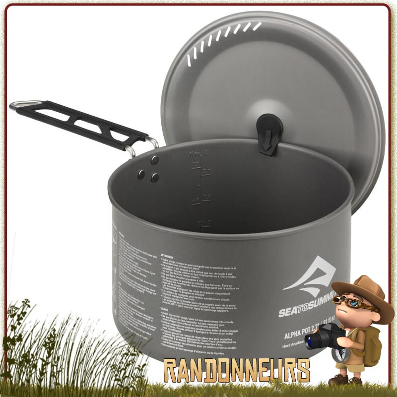 Casserole trekking aluminium legere Alpha Pot 3.7 litres Sea To Summit