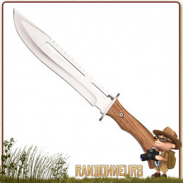 Poignard Herbertz Bois Zebra 26 cm randonnee bushcraft