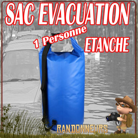 Sac Evacuation Etanche 24h00 pour 1 Personne