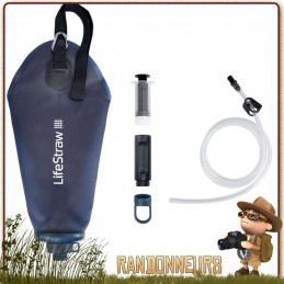 Filtre Gravité FLEX PEAK 3L Lifestraw randonnee raid 4x4