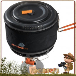 Casserole Ceramic Jetboil Flux Ring 150 cl rando bivouac leger avec répartiteur de chaleur