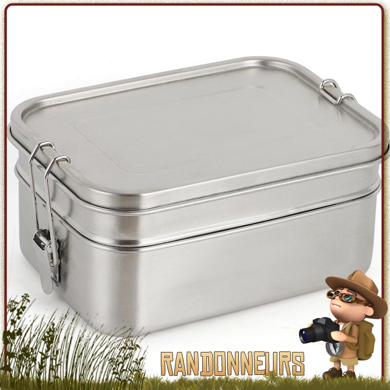 Boite alimentaire Inox Lunch Box Double Deluxe Origins Outdoor