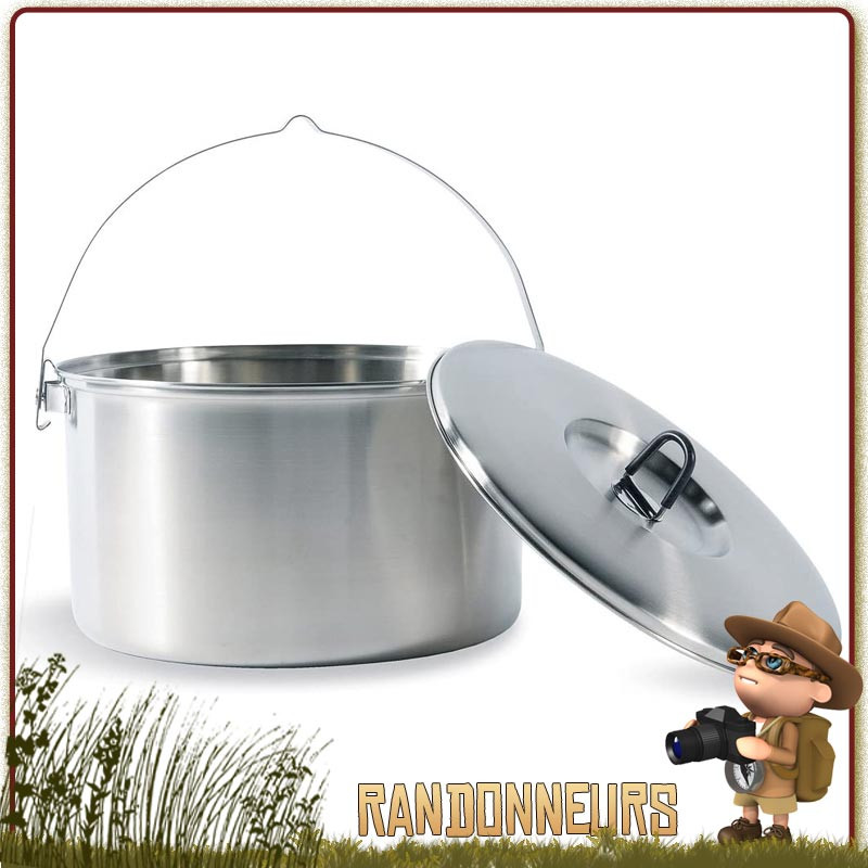 Set Popote Camping Inox 2 Personnes Highlander bivouac bushcraft