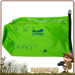 Sac Etanche Lave Linge SCRUBBA pour la lessive au camping