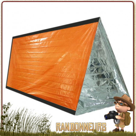 Tente De Survie NUZAMAS Orange - Abri D'Urgence Pliable Pour Camping