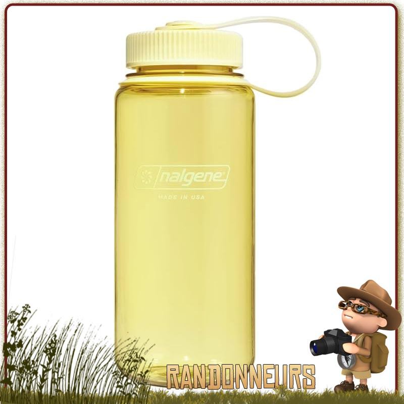 Bouteille Nalgene Grande Ouverture 1L BUTTER pour randonner leger