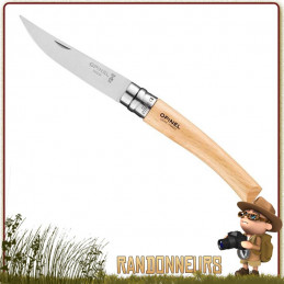 Couteau Opinel 8 VRI Effile manche bois hetre randonnee legere