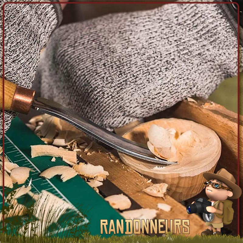 Couteau à Sculpter Sur Bois Gwoodworking – Lame 1 1/2 – Manche Résine – Neuf