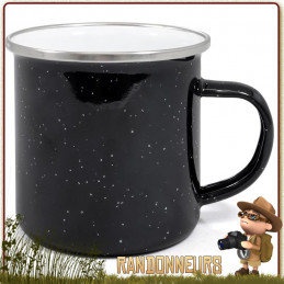 mug Tôle Acier Émaillée 36 cl Noire Origin Outdoors vaisselle bushcraft