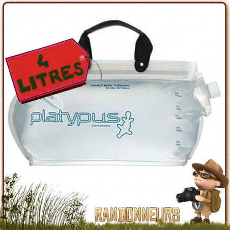 Jerrican Platy Water Tank 4 Litres Platypus