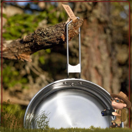 Set Popote Inox CampFire Small Primus acier inox 18/8 de 5 pièces Robustesse et polyvalence pour 1 à 3 personnes