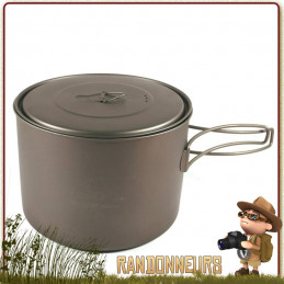 popote Titane Toaks est un pot en titane ultra léger de 1600ml pour la randonnée ultra light et la marche trek minimaliste