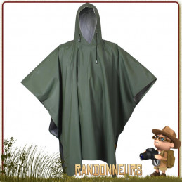 Poncho tarp militaire caoutchouc haute densité pour montage tarp étanche en bivouac bushcraft survie nature