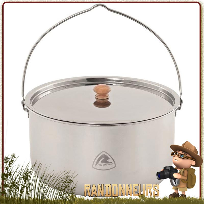 Pot Inox 4L Ottawa Robens popote bushcraft bivouac