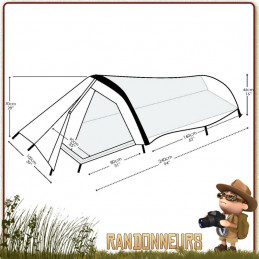 Tente militaire moins de 2kg, une place, la tente ionosphere Snugpak est compacte et ultra légère en tente tunnel