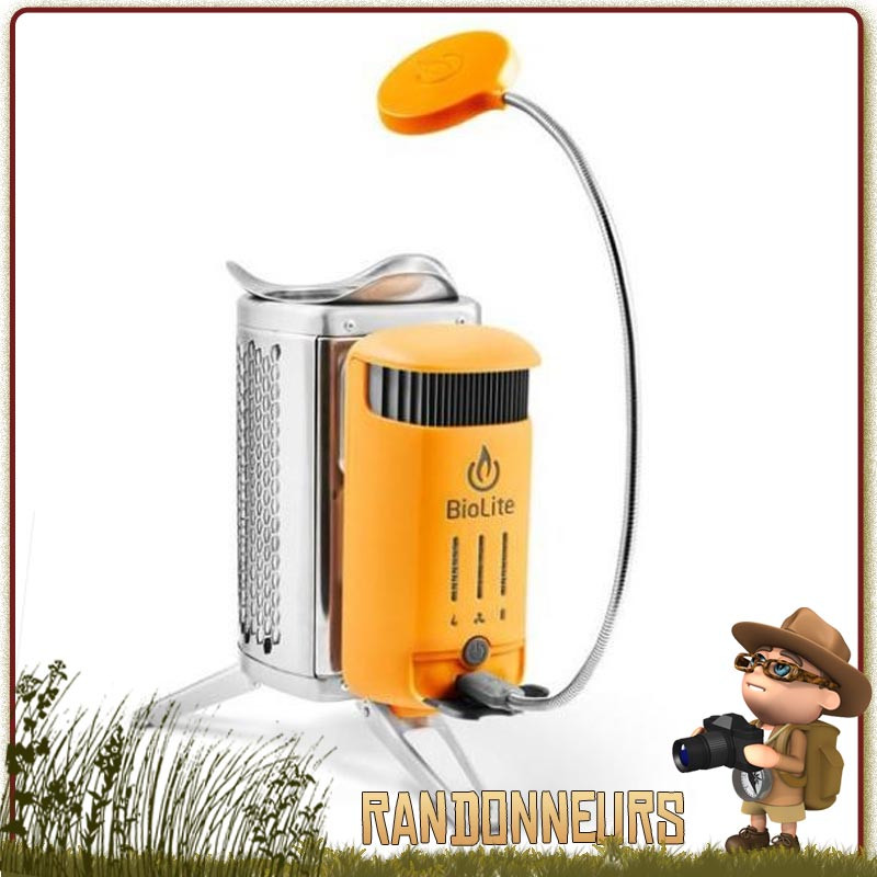 réchaud bois CampStove 2 Biolite convertir la chaleur en électricité pour recharger batterie nomade et téléphone portable réchaud bois CampStove 2 Biolite convertir la chaleur en électricité pour recharger batterie nomade et téléphone portable