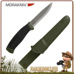 Couteau bushcraft Mora COMPANION MG lame acier inox tranchante pour la survie