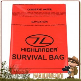 sursac bivy bag de survie 1 une place highlander, un bivy bag étanche pas cher pour le bushcraft survie nature