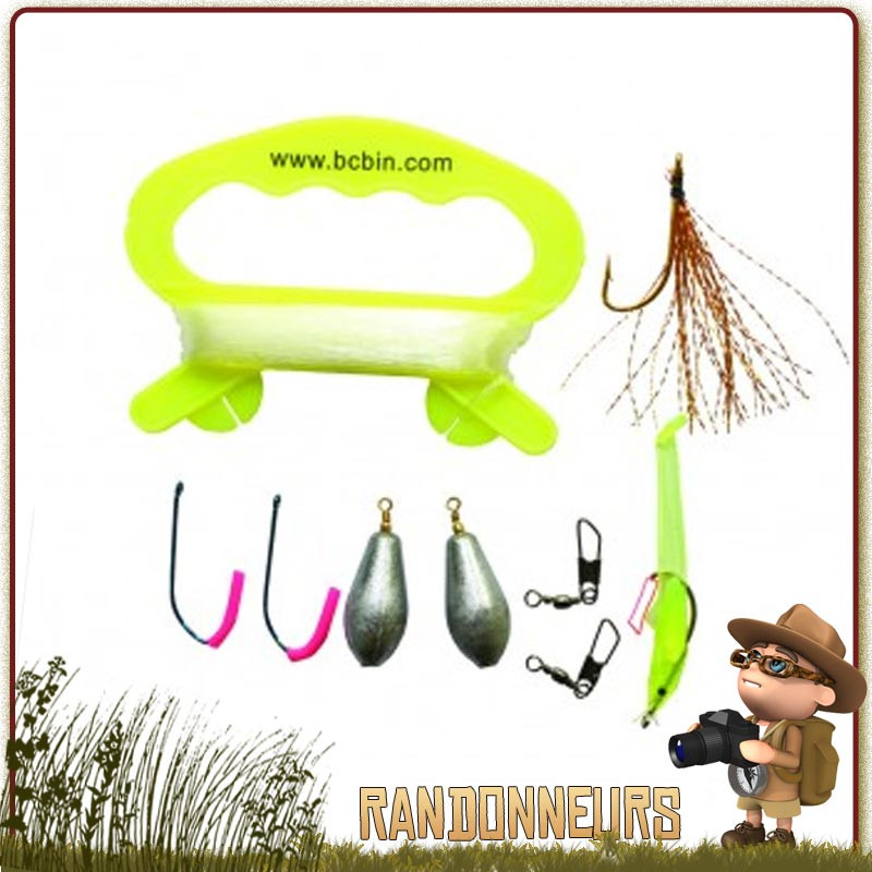 Kit complet de survie avec tout le nécessaire pour la pêche en situation de survie