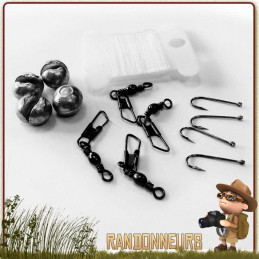 Mini kit de pêche pour parfaire votre paquetage de survie ou votre kit EDC pour improviser une ligne de pêche