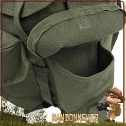 Sac à Dos randonnée Bushcraft Vintage coton canvas HeavyWeight Brun Rothco toile robuste