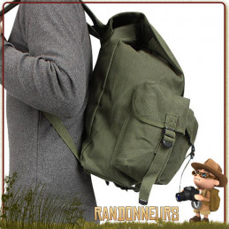 Sac à Dos de randonnée Bushcraft toile cotan canvas vintage HeavyWeight vert olive Rothco de 45 litres